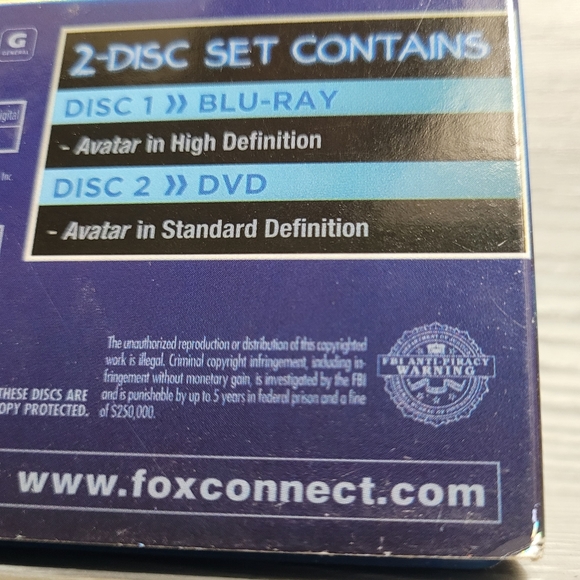 Avatar Blu-Ray - Widescreen and Full Screen 2 Disc Set - Only Watched Once ANWOT - Picture 5 of 16